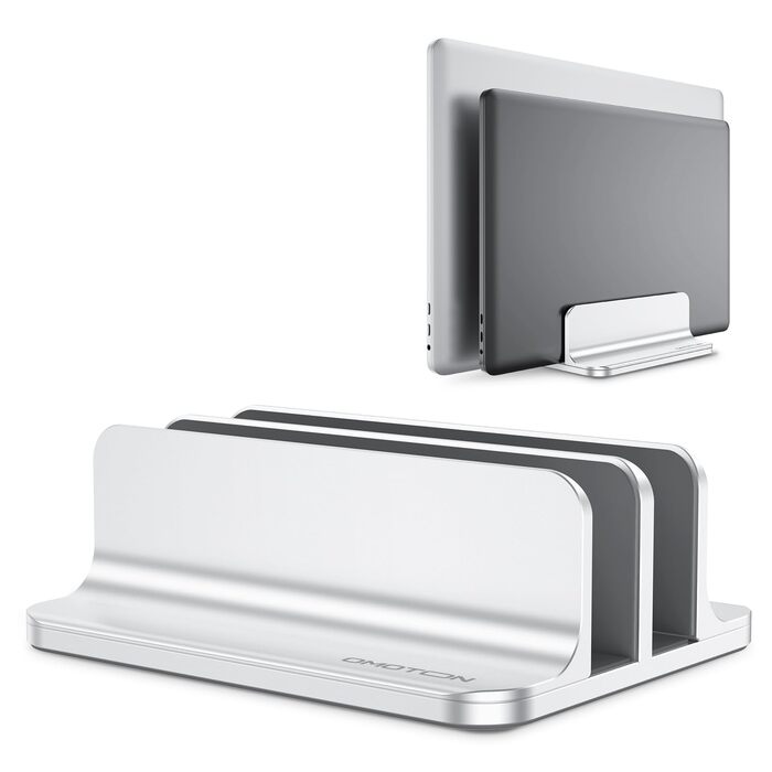 Підставка для ноутбука OMOTON, регульована, для MacBook Air/Pro (до 17.3 дюймів), срібна