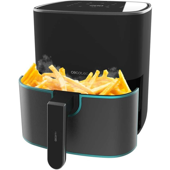 Фритюрниця без олії Cecotec Cecofry 6000 Full, 6 л, 1700 Вт, PerfectCook, 12 режимів, чорний колір