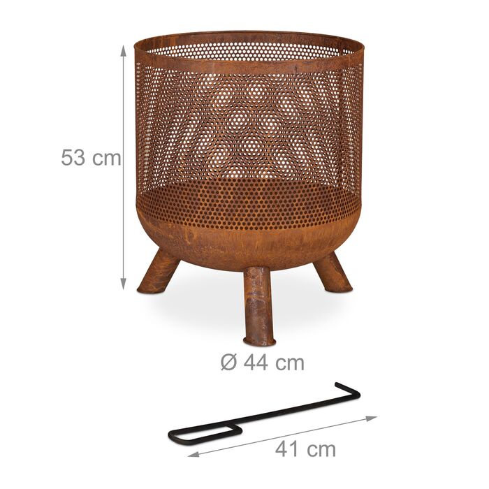 Кошик для вогню Relaxdays з імітацією росту