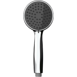 Душова лійка Basic Grey, міцний універсальний ручний душ, практична душова лійка з 3 типами струменів, легке очищення від вапняного нальоту, високоякісний пластик хромований, Ø 10 см Ø 10 см 3 функції Сірий