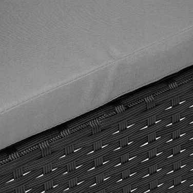 Комплект садових меблів з техноротанга eHokery Magnolia, чорний, 4 предмети