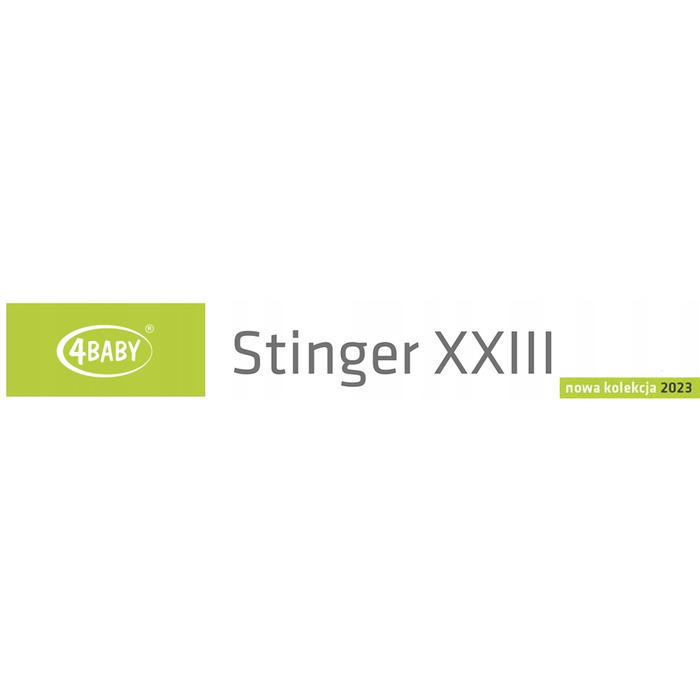 Дитячий прогулянковий візок 4Baby Stinger XXIII, чорний