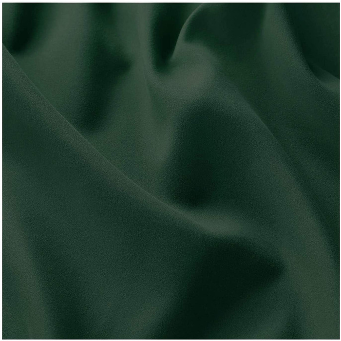 Декоративний шарф з петлями і воланами однотонний непрозорий, але напівпрозорий-завіса натуральний матовий однотонний-шарф з петлями для штор Тип117 (HxB 245x140 см, ялицево-зелений)