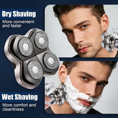 Смінні леза Pro 4 для голильниці для лисини Pitbull Skull, Butterfly Kiss Pro та Palm Shavers, водонепроникна гнучка бритва для чоловіків (волога та суха гоління)