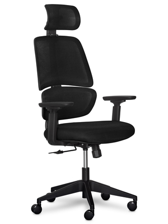 Крісло Mealux Leo Air Black (арт.Y-543 KB)