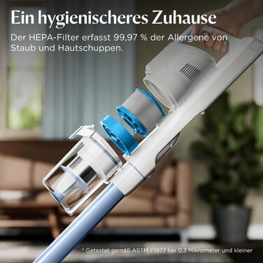 Акумуляторний пилосос Bissell PowerClean FurGuard для шерсті тварин з HEPA-фільтром, 2500 mAh, 50 хв роботи