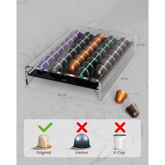 Органайзер для капсул Nespresso LifeMoreasy CK-40: зручне зберігання 40 капсул