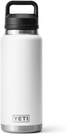 Термос YETI Rambler з кришкою Chug, 36 oz (1 л), білий