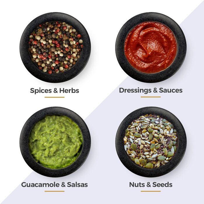 Набір для стукання та перетирання Granit з підставкою, класичний лак