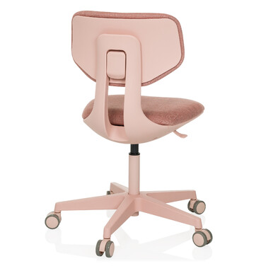 Дитячий офісний стілець KID COLORE з тканиною рожевого кольору hjh OFFICE