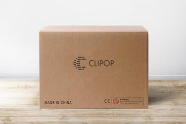 Тумбочка CLIPOP зі світлодіодом, регульовані кольори, висувні ящики, високий глянець, 45x35x67.5 см, біла, 2 шт.