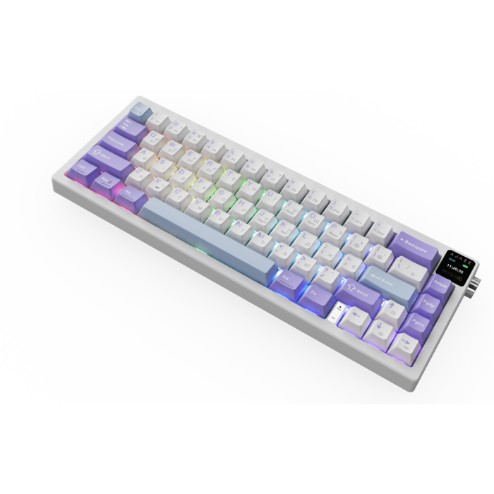 Бездротова механічна клавіатура Ajazz AK650 Flying Fish Switch - Purple (AK650-FF-PWB)