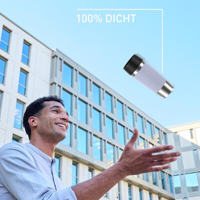 Термокружка Emsa Travel Mug Classic Twist 0.36 л, лавандова, з кришкою Quick-Press, для гарячих та холодних напоїв