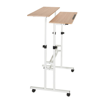 Робочий стіл / Комп'ютерний стіл СТАНЦІЯ I 80 x 60 см білий / дуб hjh OFFICE