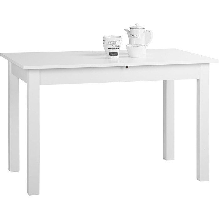 Обідній стіл Inter Trade Küchentisch, білий, 120-160 x 70 см, з висувною платформою
