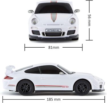 Porsche 911 GT2 RS Clubsport 25 - Модель на радіокеруванні 1:24, офіційно ліцензована, сіра. RC авто для хлопчиків та дівчаток