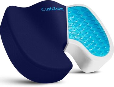 Гелеве сидіння CushZone для офісного крісла, автомобіля, ігрового крісла - XL (блакитний)