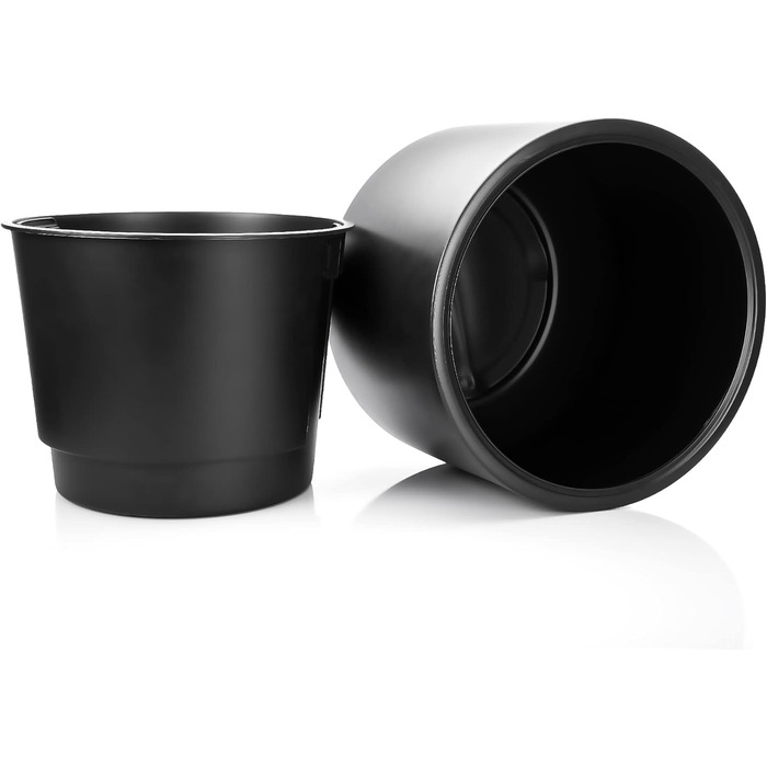 Великий квітковий горщик BigDean, anthracite, ø 58 см з знімним внутрішнім горщиком - стійкий до погодних умов, з міцного пластику, для дому та саду