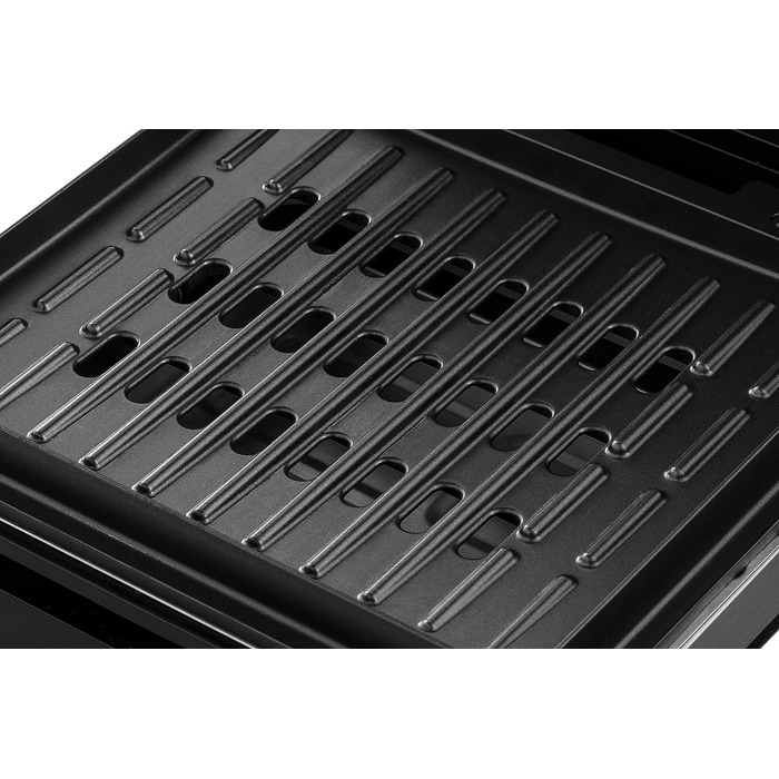 Контактний гриль George Foreman з антипригарним покриттям для приготування паніні та сендвічів [Без диму - 87% менше диму] Настільний гриль (знімні та придатні для миття в посудомийній машині пластини, температура 200°C, корпус з нержавіючої сталі) 28000-