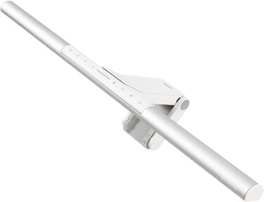 BenQ ScreenBar Pro LED лампа для монітора – безвідблисккове світло, автоматичне вмикання/вимикання, універсальна клямка, надширока підсвітка, регульована колірна температура та яскравість, автоматичне регулювання яскравості, чорний (сріблястий)