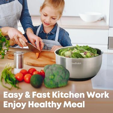 Салатниця-центрифуга 5L з нержавіючої сталі, чорна, з кнопкою стоп, BPA-Free, з прозорою кришкою та дренажним отвором, з протиковзким дном, придатна для миття в посудомийній машині