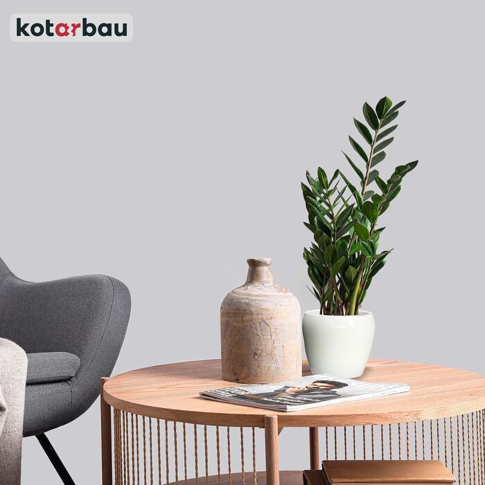 Набір горщиків для квітів KOTARBAU® (2 шт.) - 15 см, глазурована кераміка, білий