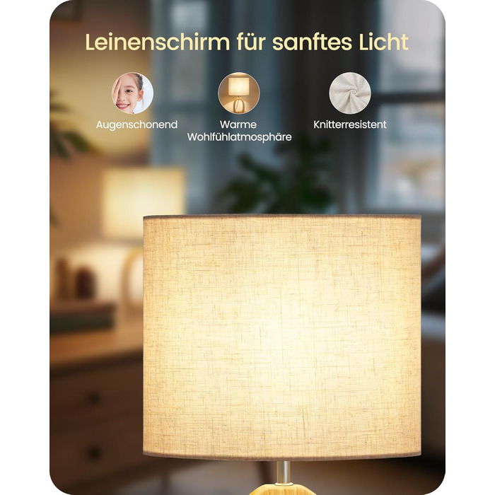 Дерев'яна торшерна лампа GOEBLESON для спальні, вітальні, готелю. Сучасний дизайн, кольор сірий, E27, LED 2700K, кільцева форма, ZME07TLD05N1