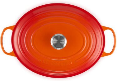 Le Creuset Signature Чавунний Бражульник з кришкою, 33 см, овальний, 7.5 л, для всіх типів плит, включаючи індукцію, чорний матовий