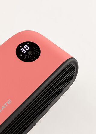 Електрична тепла стіна/підлога з Wi-Fi, салатовий колір, керування через додаток, до 20 м², датчик відкриття, захист від перекидання, 3 режими, LCD-дисплей, 2000W (Терракота)