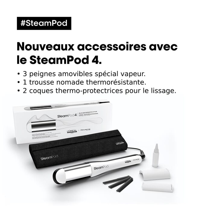 Випрямляч для волосся STEAMPOD 4 від L'Oréal: випрямляння та локони з парою, 3 температури, для всіх типів волосся