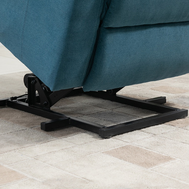 Крісло для електричного телевізора HOMCOM Recliner з допоміжним засобом для літніх людей, функцією відкидання та сну, білизна Look Blue 83x89x102см