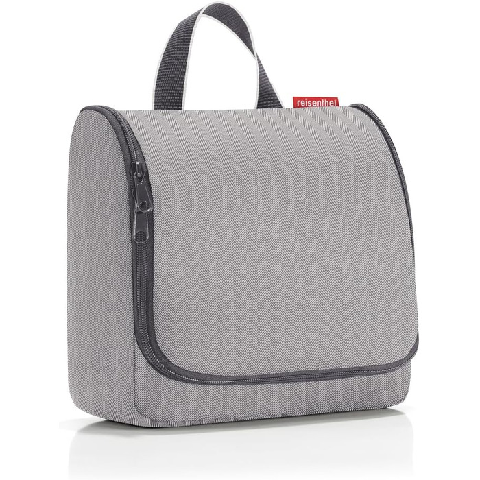 Сумка-органайзер Reisenthel для туалетних аксесуарів з гачком, водонепроникний матеріал (Herringbone Grey, смугастий)