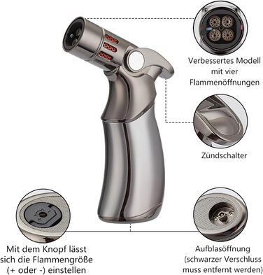 Набір для копчення віскі Smoker Set з 4 видами дерев'яної стружки (вишня, для коктейлів) - подарунок для чоловіка, батька