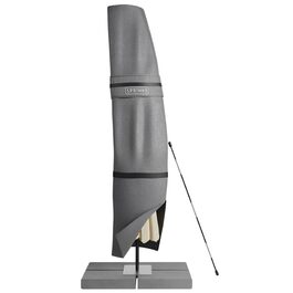 Чохол для парасольки SPRINKS® до 300 см - захисний, стійкий до УФ, вологостійкий, з допоміжним стрижнем, темно-сірий, 260 x 40/70/50 см