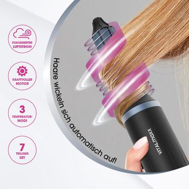 Мультистайлер VITALmaxx Air Curler Plus 6-в-1 бігуді, фен, щітка та дифузор, 1500 Вт