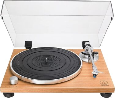 Програвач вінілу Audio-Technica AT-LPW30 з ремінним приводом, корпус з тикового дерева, ручне керування