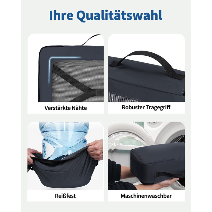 Набір органайзерів для валізи ECOHUB, 7 предметів, дорожні пакувальні куби з рецикльованого PET, темно-синій