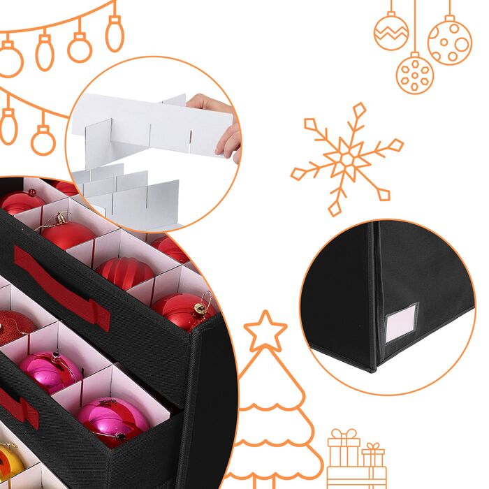 Коробка для зберігання новорічних кулі