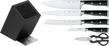 Набір кухонних ножів WMF Grand Class 6 предметів з підставкою, Made in Germany, з бамбуковою підставкою, нержавіюча сталь