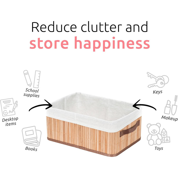 Бамбуковий кошик для білизни знімним мішком - стильний органайзер для ванної, спальні або пральні, декоративне зберігання в стилі SPA (природний, прямокутний)