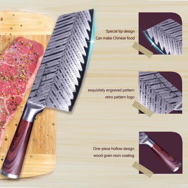 Набір кухонних ножів Chefhoablorn 15-TLG: професійний набір з нержавіючої сталі, 20 предметів. Ідеальний подарунок на новосілля або весілля.