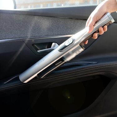 Ручний пилосос Cecotec Conga Rockstar: 210 Вт, цифровий, 20 кПа, до 40 хв роботи, 2 режими, аксесуари для меблів та матраців, сірий (Micro Essential)