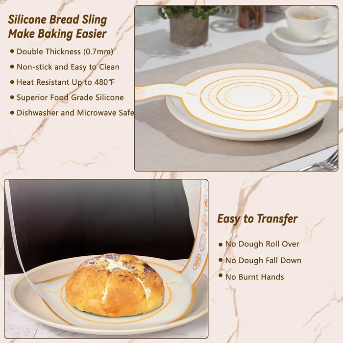 Набір для закваски: повний комплект з банкою, формами для перевірки закваски (9 дюймів кругла, 10 дюймів овальна), 18 аксесуарів для випічки, подарунок для професіоналів та домашніх пекарів