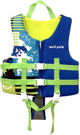 Жилет для плавання Wellpath Perfect Swim Vest дитячий L синьо-жовтий