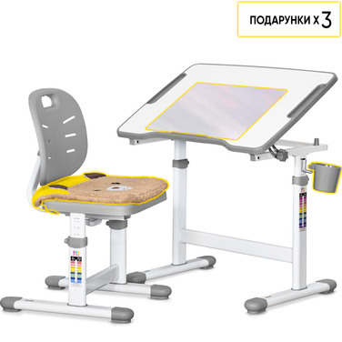 Комплект Evo-kids (стіл+стіл) Evo-07 Ergo Grey (арт. Evo-07 Ergo G)