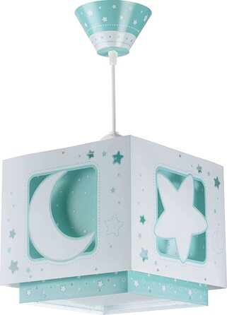 Дитяча лампа Dalber Підвісний світильник Хмари солодкі сни 26 x 26 x 23 см (зелений)