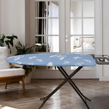 Чохол для прасувальної дошки з товстим шаром, 120x40/125x45 см, еластична стрічка, липучки, сумісний з прасувальними столами, для парогенераторів