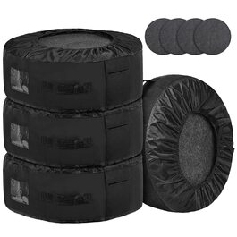 Набір чохлів для коліс ZATOOTO: 4 шт., захист від подряпин, для коліс до 20 дюймів, водонепроникні, чорні
