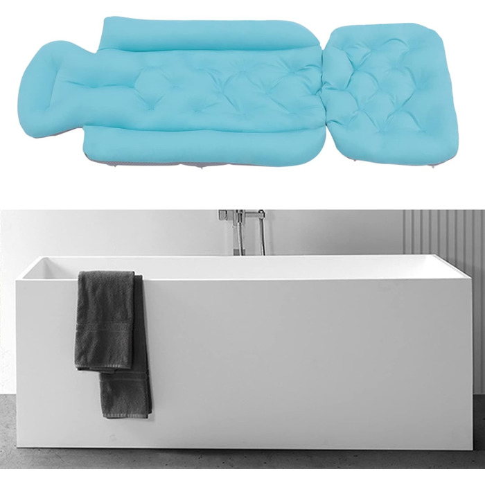 Подушка для ванни Ganzkörper, підтримка спини, дихаючий аксесуар для ванни. Підходить для голови, ніг та плечей, забезпечує комфорт та розслаблення у ванні.