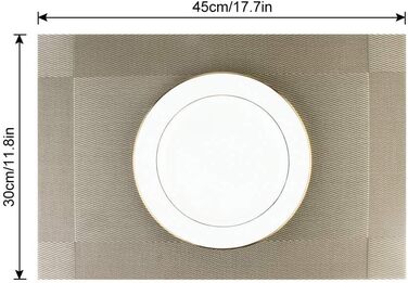 Набори серветок на стіл DACHUI, 8 шт., тканинні, під льон, водовідштовхувальні, термостійкі, миючі, довговічні (димно-сірий) (кава, 4 шт.)